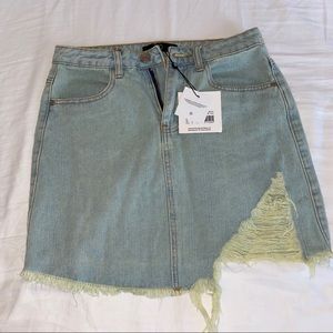 Misguided jean skirt